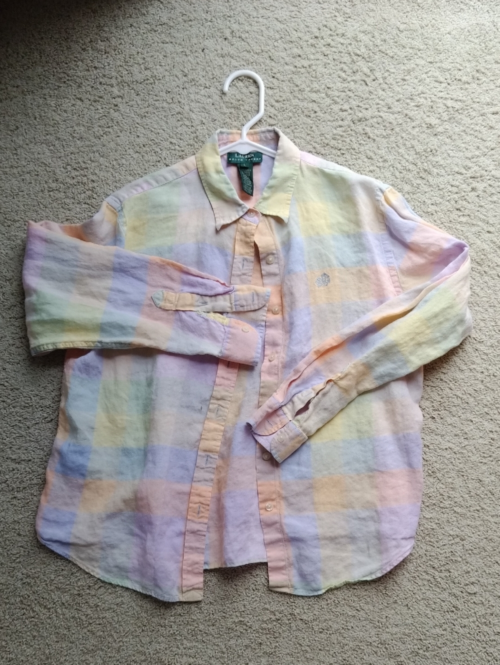 Polo by Ralph Lauren Pastel Plaid Button-Up Shirt